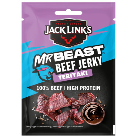 Jack Links Mr Beast Beef Jerky Teriyaki 25g - Dubai Delivery OJAMEA.COM