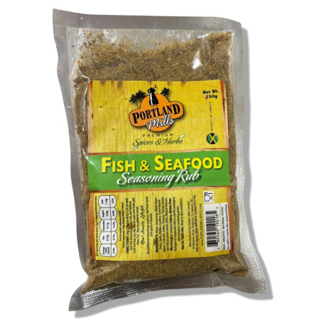 Jamaican Portland Mills Herbs Fish & Seafood Seasoning Rub 250g