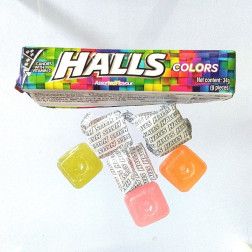 Halls Colors Fruit 33.5g [4pieces]