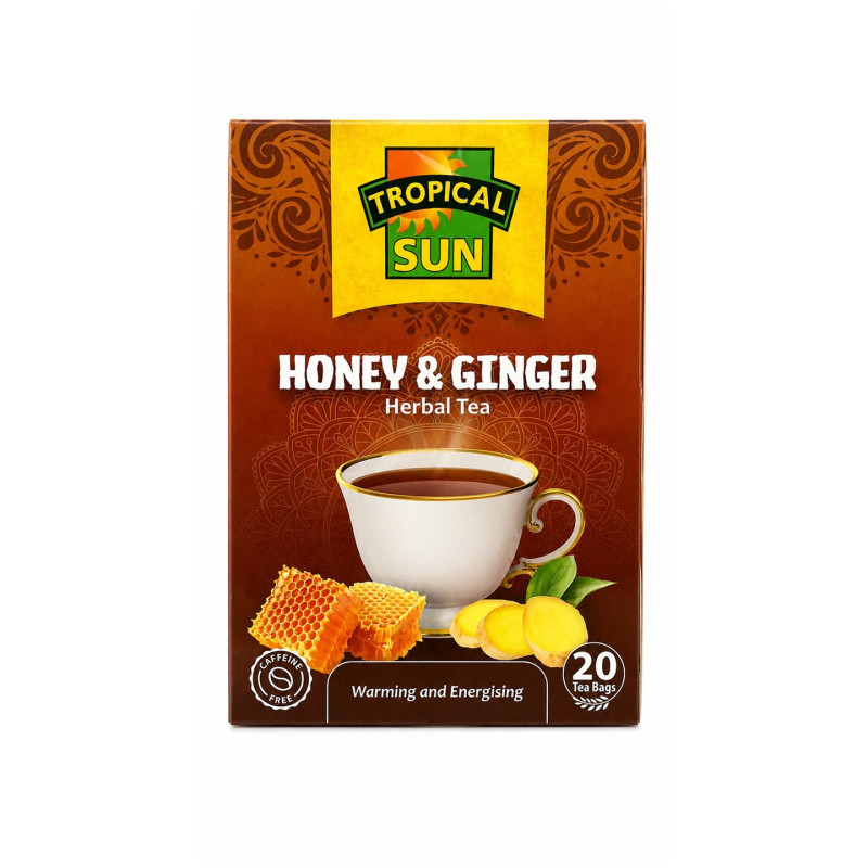 Tropical Sun Honey & Ginger Herbal  Tea 20bags