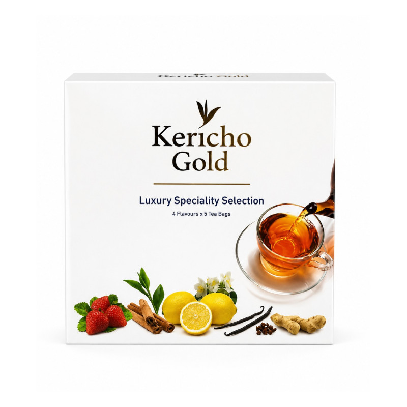 Kericho Gold Luxury Speciality Selection 4Flavours x5 Tea Bags 40g Kericho Gold Luxury Speciality Selection 4Flavours x5 Tea Bags 40g