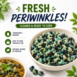 Periwinkles (Sea Snail) 250g by African Farm & Gardens (AFG) - Freshly Frozen