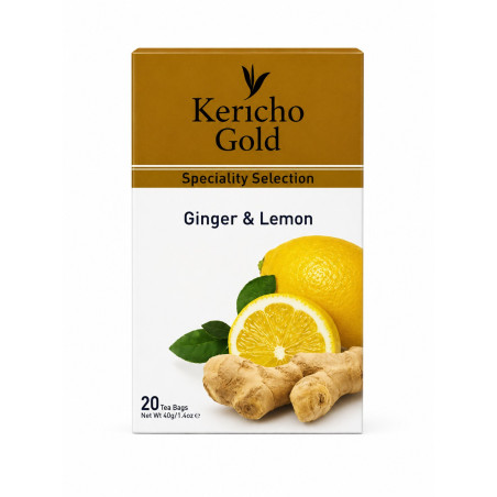 Kericho Gold Speciality Selection Ginger & Lemon 40g [Tea Bags]