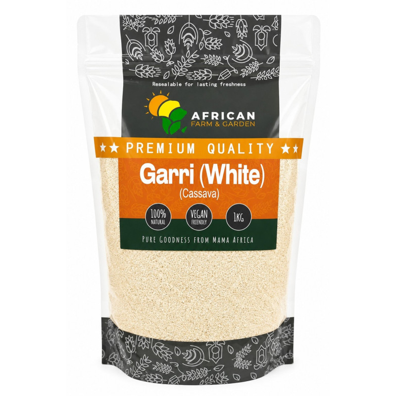 White Garri 1kg by African Farm & Gardens (AFG) White Garri 1kg by African Farm & Gardens (AFG)