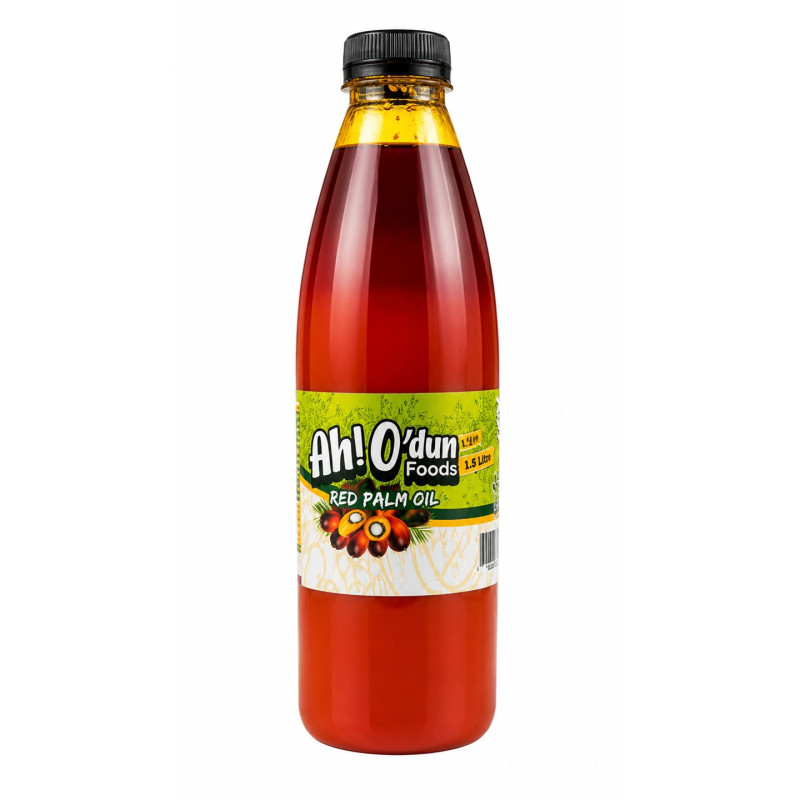 Palm Oil (Red Oil) 1Litre by AH! O’dun Foods Palm Oil (Red Oil) 1Litre by AH! O’dun Foods