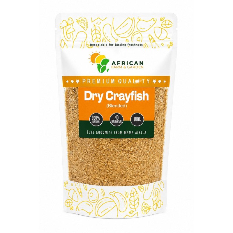 Dry Crayfish (Blended) 100g by African Farm & Gardens (AFG) Dry Crayfish (Blended) 100g by African Farm & Gardens (AFG)