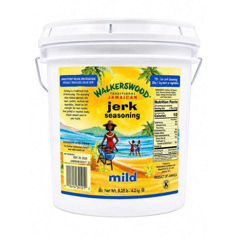 Walkerswood  Jamaican Jerk Seasoning  Mild 4.2kg Bucket - Dubai by OJAMEA.COM