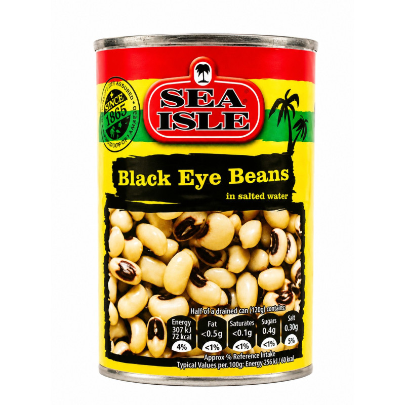 Sea Isle Black Eye Beans in Salted water 400g