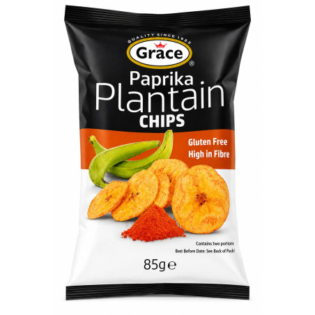 Grace Paprika Plantain Chips 85g
