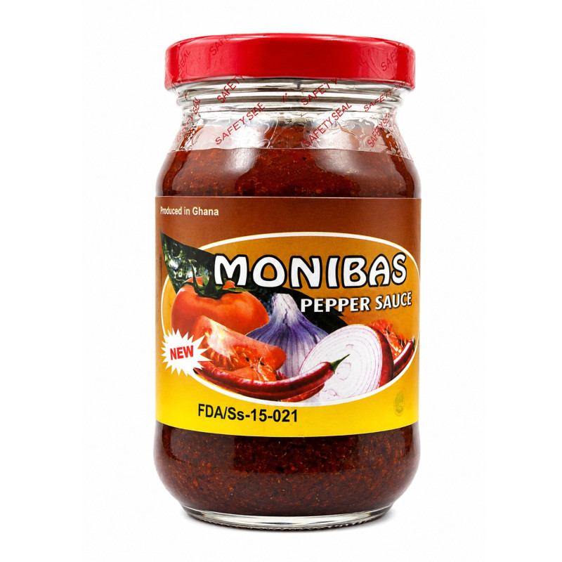 Monibas Pepper Sauce 275g, Ghana - Delivered in UAE