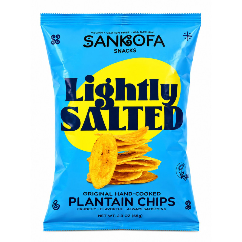 Ignite your taste buds with Sankofa Snacks Lightly Salted  Plantain Chips 50g , the ult...