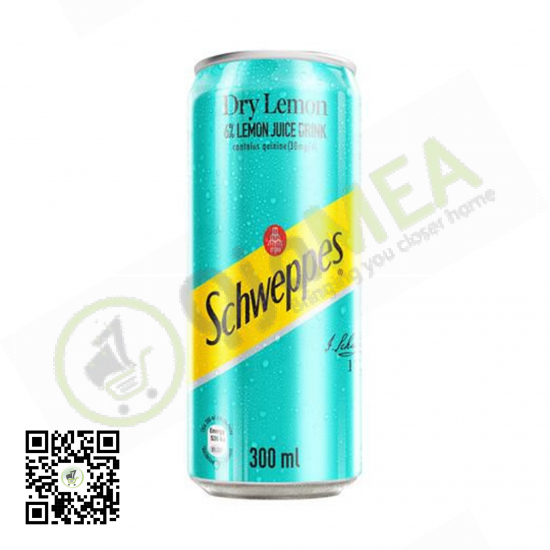 Schweppes Dry Lemon Can 300ml