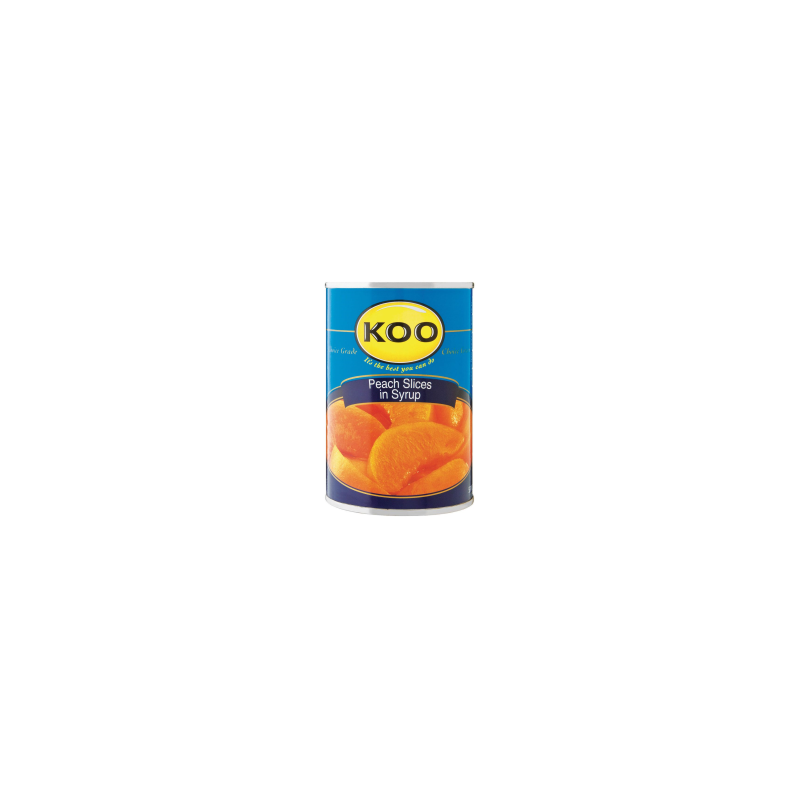 koo canned fruit peaches 410g