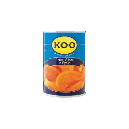 koo canned fruit peaches 410g