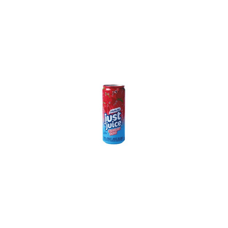 just juice strawberry cherry can 330ml