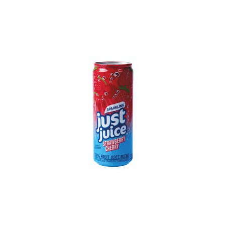 just juice strawberry cherry can 330ml