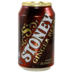 Soft drink with sugar and non-nutritive sweeteners. Stoney Can 400m...