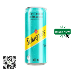 Quench your thirst with the invigorating zest of Schweppes Dry Lemo...