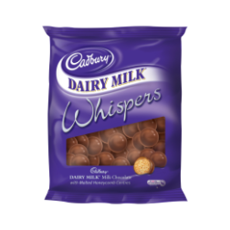 Cadbury Whispers Milk Choc Packet 200g