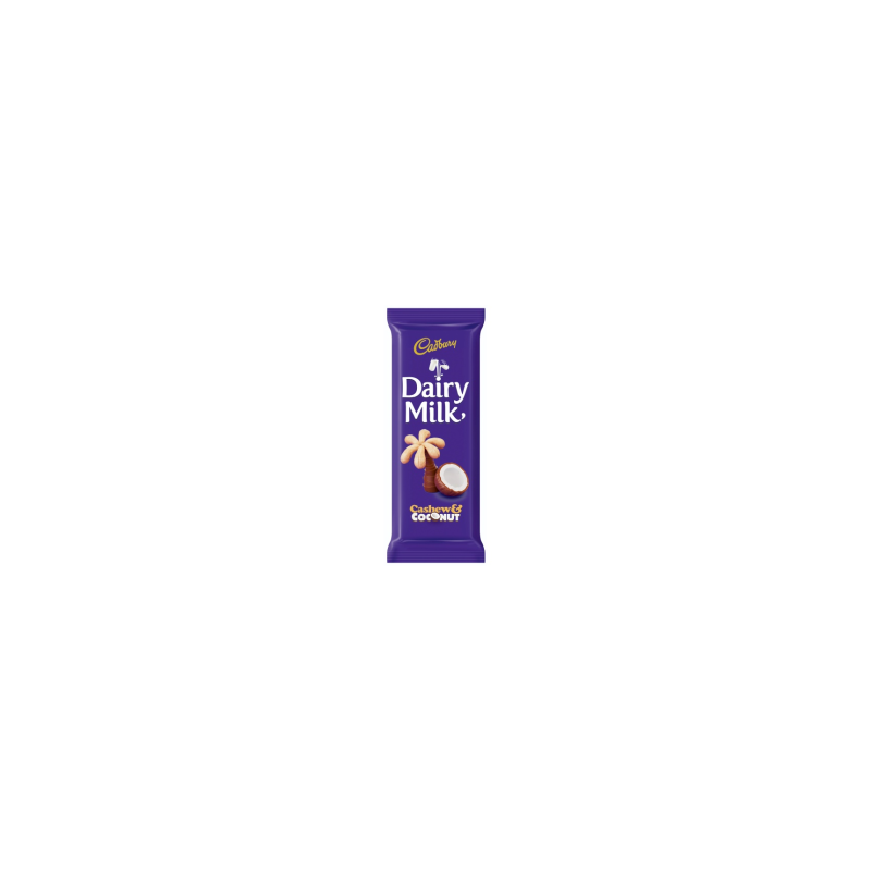 cadbury coconut and cashew slab 80g
