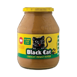 black cat peanut butter 800g no sugar no salt crunchy