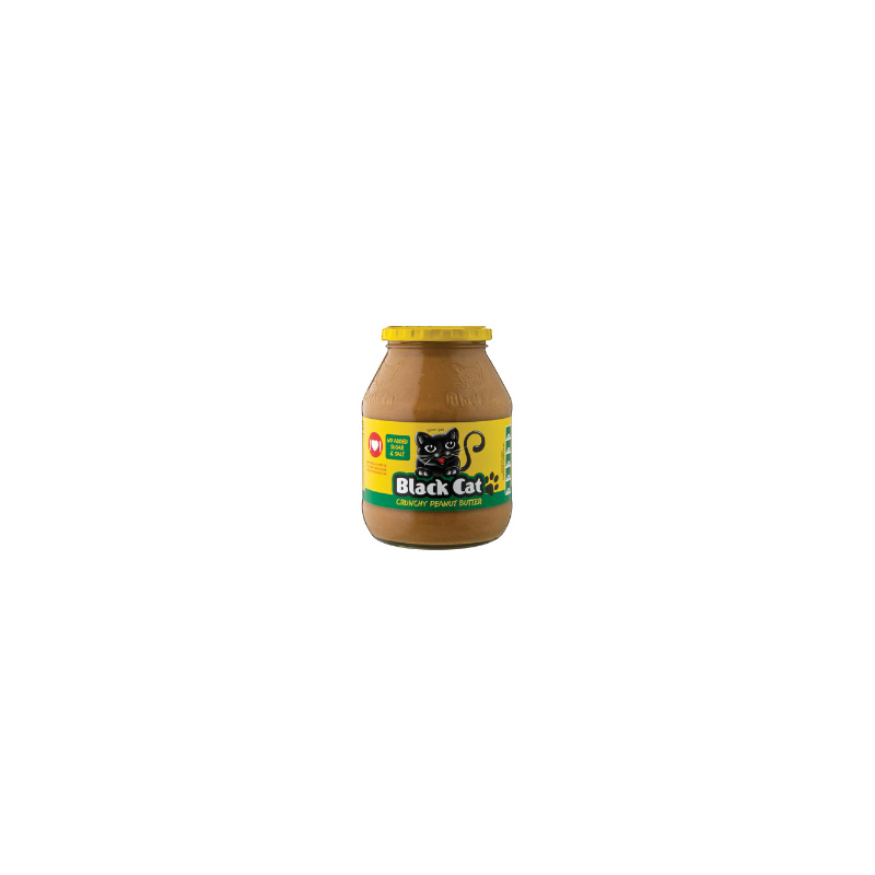 black cat peanut butter 800g no sugar no salt crunchy