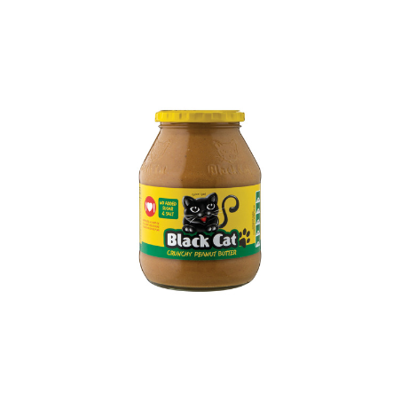black cat peanut butter 800g no sugar no salt crunchy