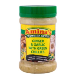 AMINA'S - GINGER & GARLIC GREEN - 300G