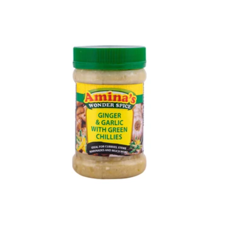 AMINA'S - GINGER & GARLIC GREEN - 300G