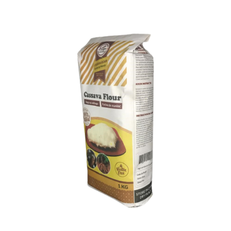 The cassava is made fit for consumption, and reduces to insignifica...