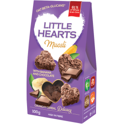 Enjoy our delicious muesli snacks. Great tasting, heart-shaped bite...