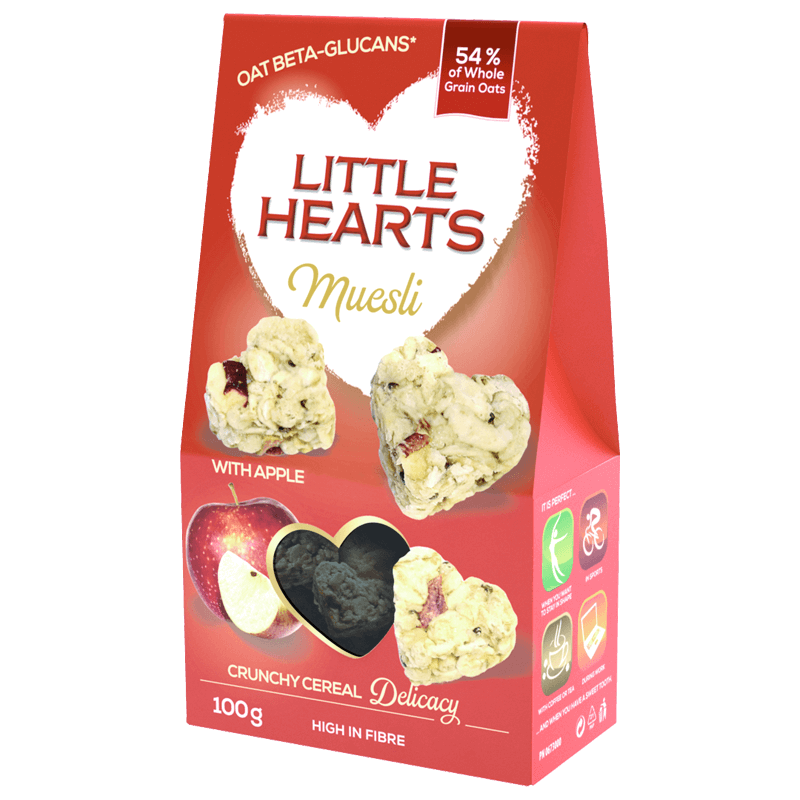Little hearts Muesli with apple & Chia