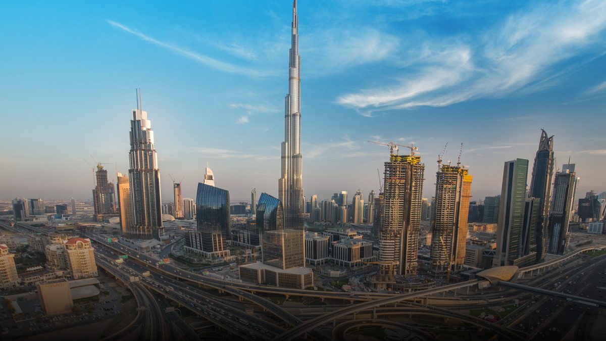 Dubai skyline with Burj Khalifa - home of OjaMEA