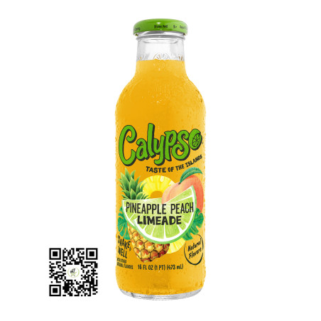 Calypso Pineapple Peach Drink 473ml - Delivered in Dubai & UAE by OJAMEA.COM