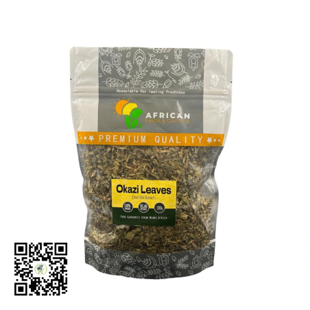 Dried Okazi Wild Spinach Leaves 100g by AFG - Delivered in Dubai, UAE